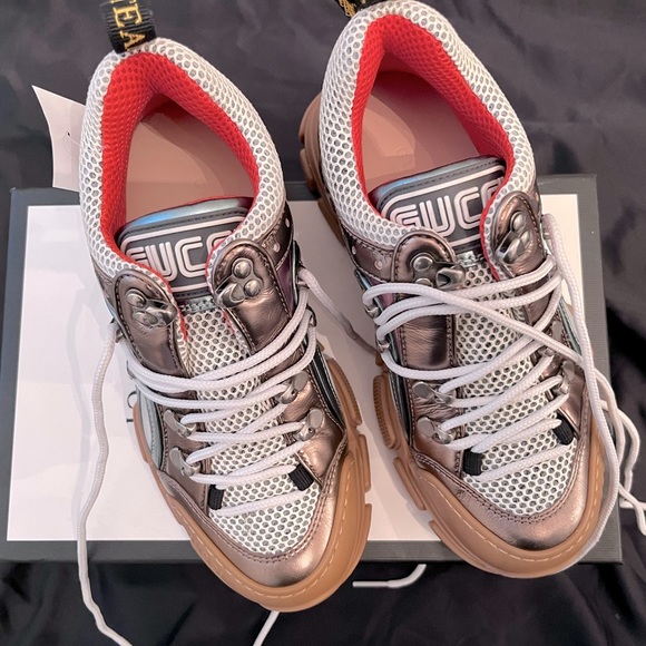 GUCCI Flashtrek chunky sneaker with removable rhinestones. Never worn. - Picture 3 of 10